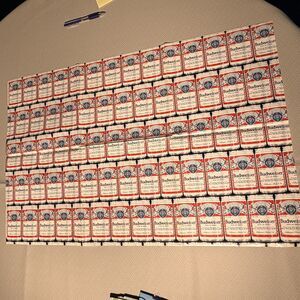 Vintage 1983 Budweiser Beer Can Gift Wrap 20" x 30" Wrapping Paper Hallmark